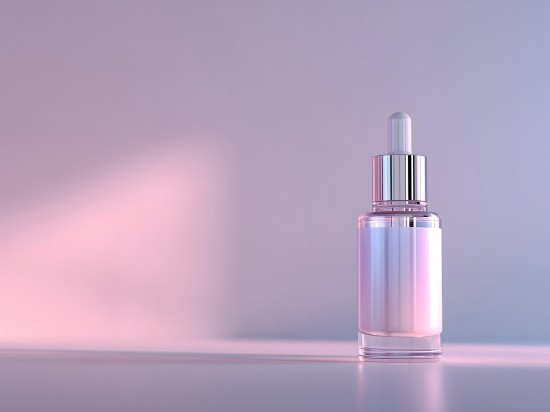 Serum do twarzy z bakuchiolem stoi na fioletowym tle.