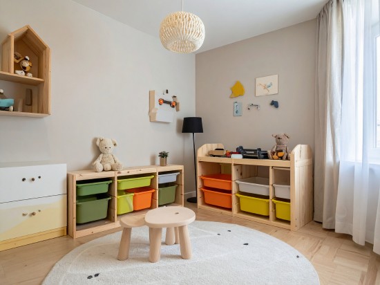 Pokój dziecka porządek i systemy przechowywania zabawek